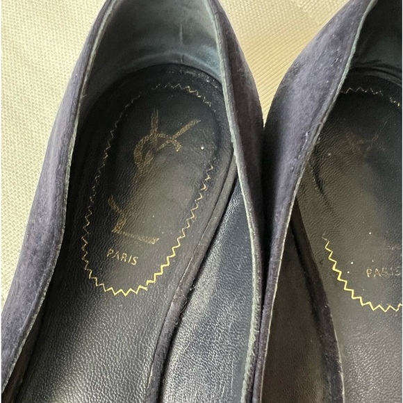 Saint Laurent vintage ballerinas flats size 38 navy authentic - Picture 2 of 10